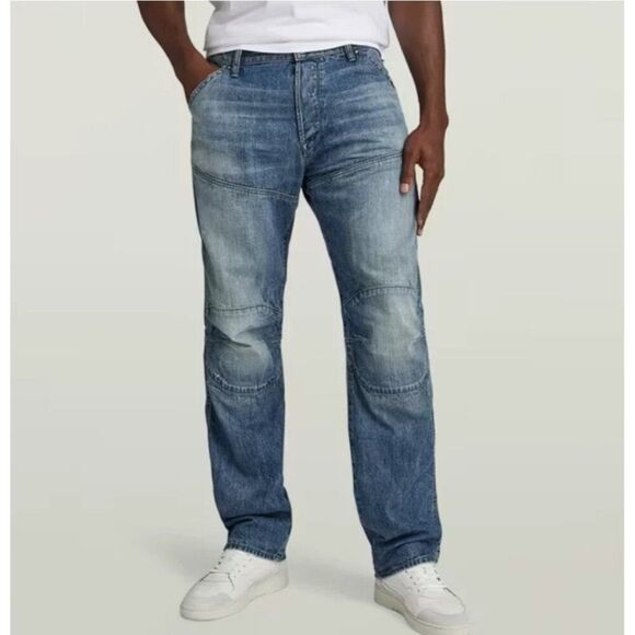 G-star Raw Elwood 5620 Blue 3D Denim Innovation Antique 96 Men's Jeans 32x32 - Picture 2 of 11